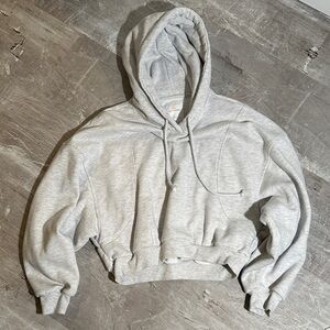 Lazy Sunday Cropped Women's Hoodie